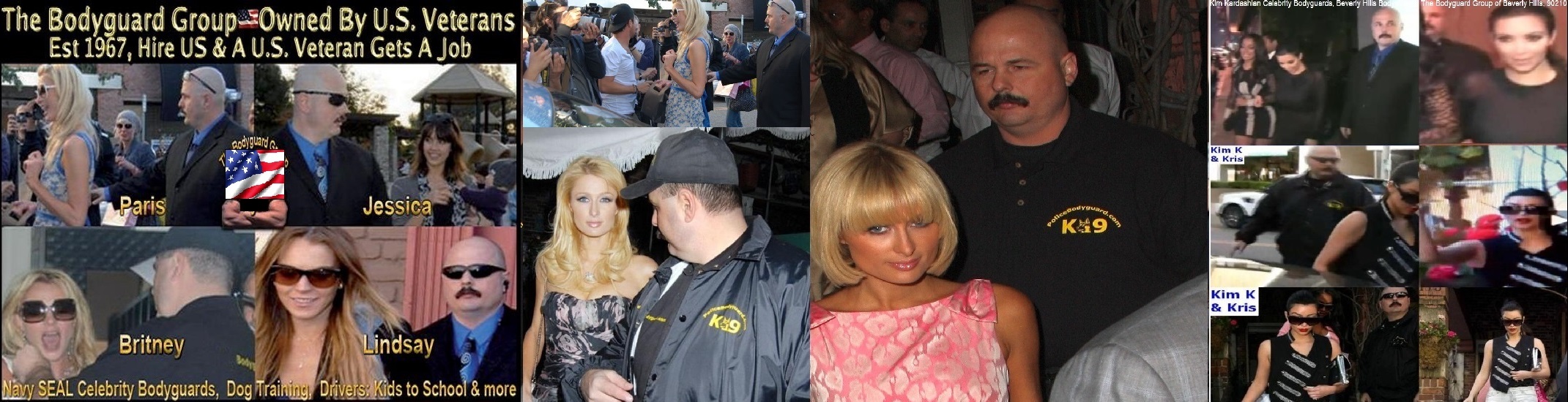 Kim Kardashian Paris Hilton Celebrity Bodyguards for hire Kris Herzog of The Bodyguard Group of Beverly Hills 90210
