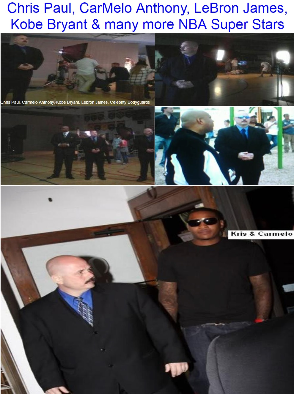 Kris Herzog, famous celebrity bodyguard Kris Herzog nba stars