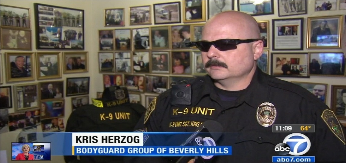 Famous bodyguard Kris Herzog, famous celebrity bodyguard Kris Herzog WORLD famous bodyguards the bodyguard group of beverly hills