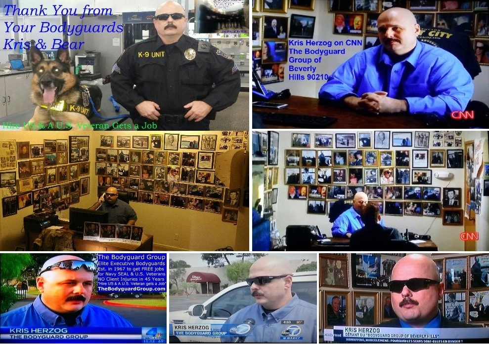 Kris Herzog, famous celebrity bodyguard Kris Herzog NEWS MEDIA