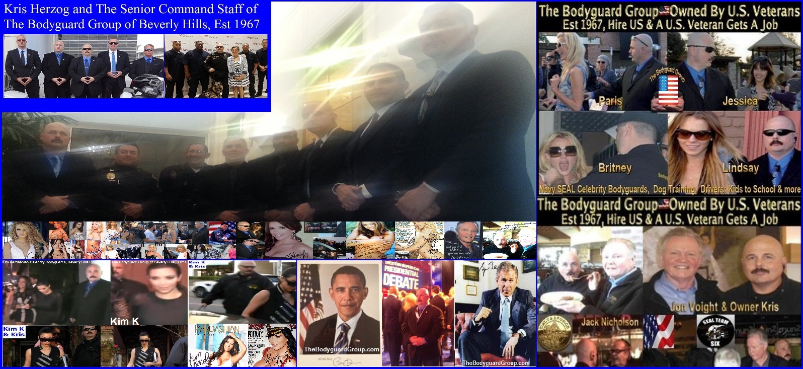 Famous celebrity bodyguard Kris Herzog, The Bodyguard Group of Beverly Hills, 90210, Los Angeles armed celebrity bodyguard for hire