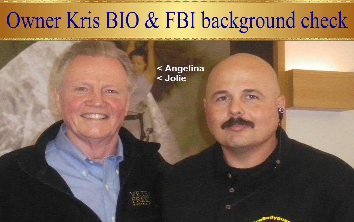 Celebrity Bodyguard Kris Herzog and Jon Voight, famous celebrity bodyguard kris herzog of the bodyguard group of beverly hills california 90210