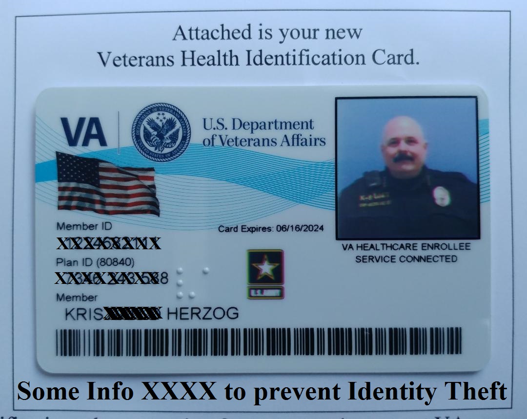 KRIS HERZOG U.S. VETERAN ID Card. Famous celebrity bodyguard Kris Herzog owner of The Bodyguard Group of Beverly Hills security 90210