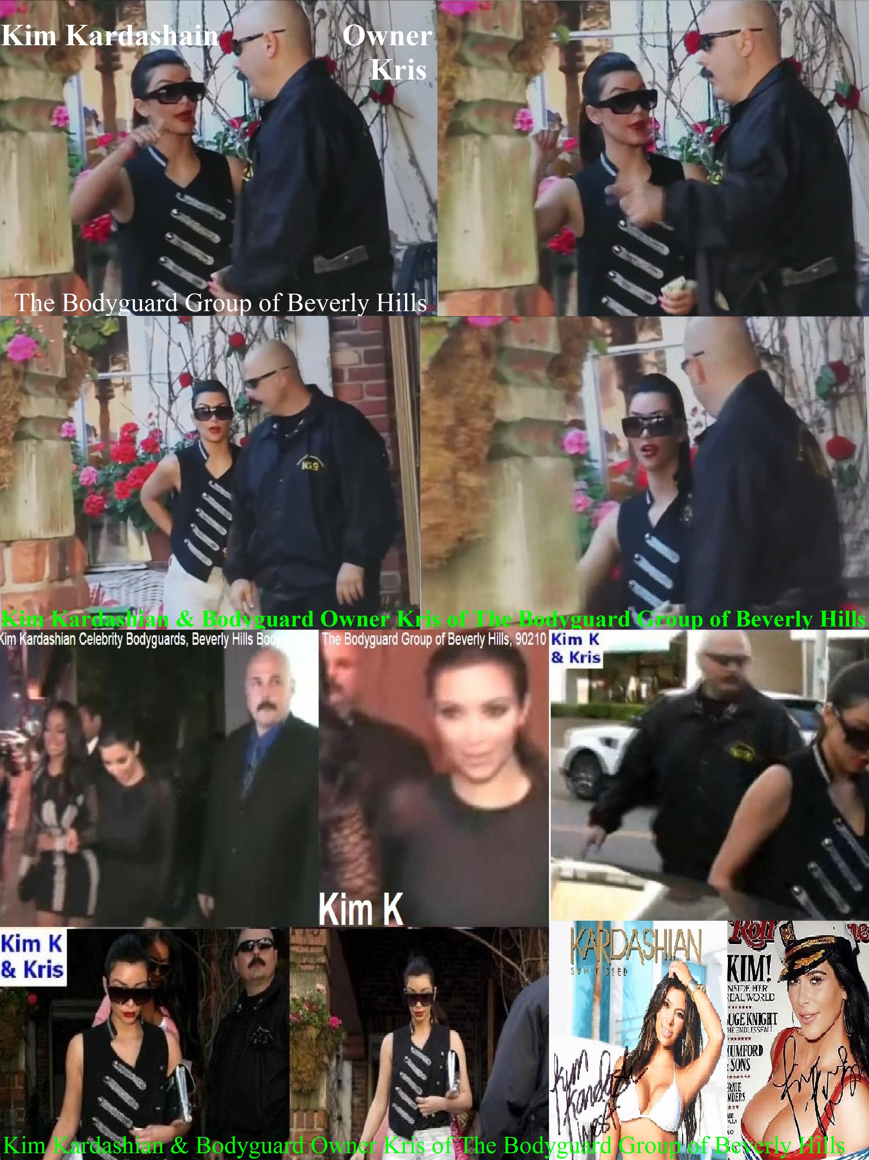 Kim Kardashian Bodyguard Famous celebrity bodyguard Kris Herzog of The Bodyguard Group of Beverly Hills, 90210, Los Angeles celebrity bodyguard for hire