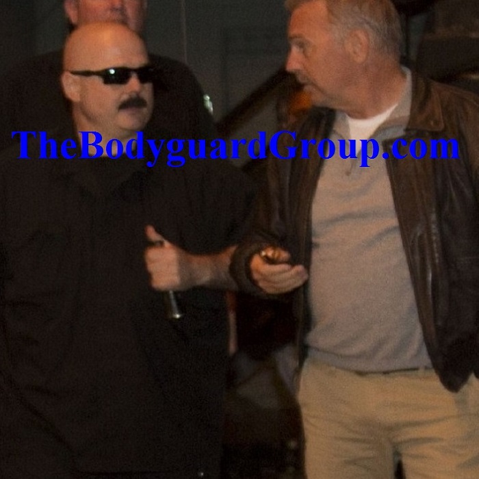 Celebrity Bodyguard Kris Herzog Bodyguarding The Bodyguard Kevin Costner the bodyguard group of beverly hills 90210 2019