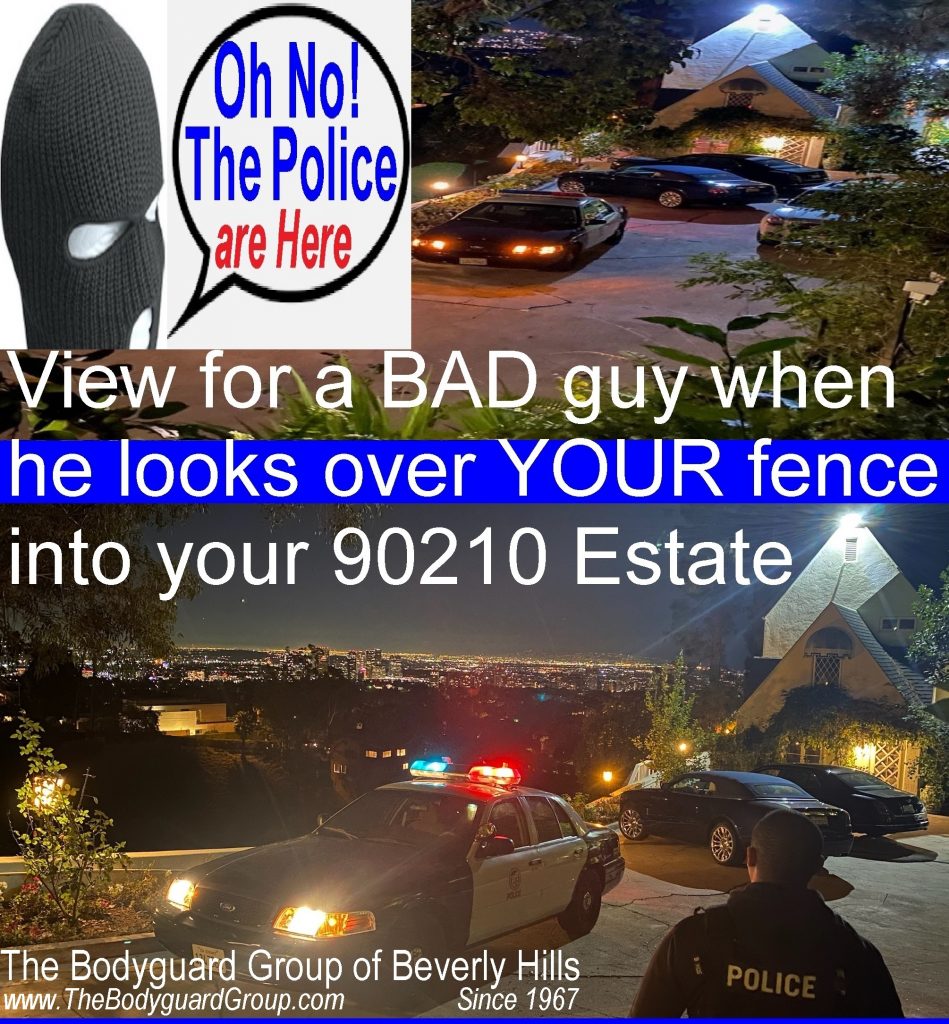 Beverly Hills best security off duty POLICE The Bodyguard group of Beverly Hills armed security 90210 Los Angeles 2022 police car for rent