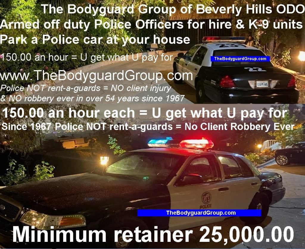 Kris Herzog The Bodyguard Group of Beverly Hills security 90210 Los Angeles Celebrity Bodyguards off duty Police security for hire 2022 Kim Kardashian Famous celebrity bodyguard Kris Herzog
