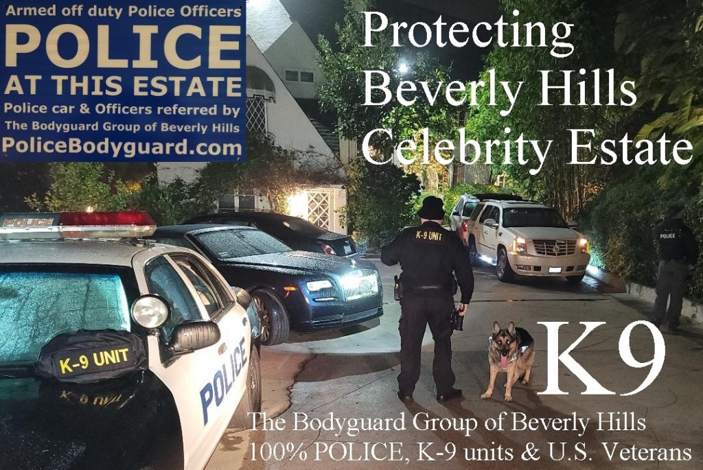 Beverly Hills security Kris Herzog The Bodyguard Group of Beverly Hills security 90210 Los Angeles off duty Police Kim Kardashian bodyguards estate armed ESTATE security 2022