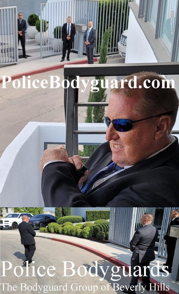 Police Officer Bodyguards off duty Police The Bodyguard Group of Beverly Hills security 90210 Kim Kardashian Taylor Swift Tom Cruise house estates 2022