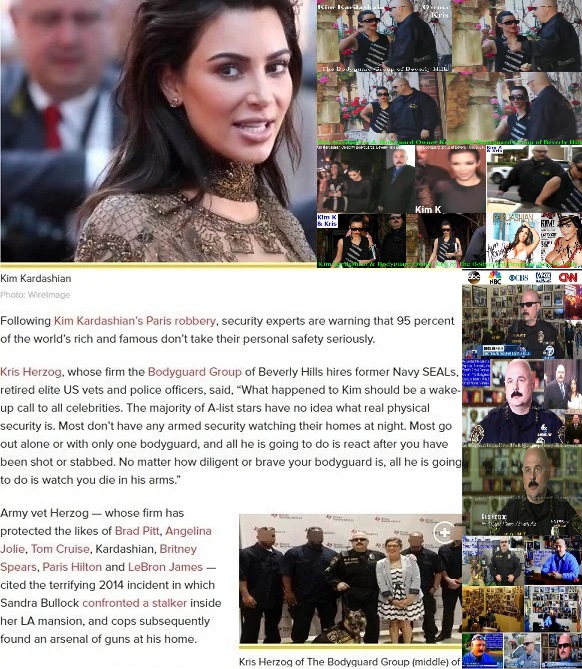Kris Herzog Kim Kardashian The Bodyguard Group of Beverly Hills security 90210 Los Angeles Celebrity Bodyguards security for hire 2023