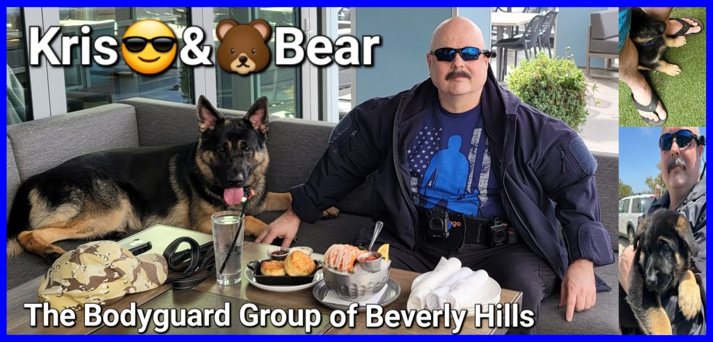2025 Kris Herzog Owner The Bodyguard Group of Beverly Hills security 90210 current California CCW concealed weapons permit holder, Donald Trump bodyguard 2025 Kristian Herzog